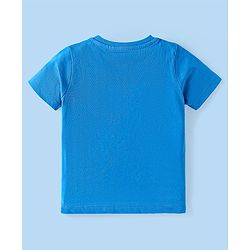 Babyhug 100% Cotton Knit Half Sleeves T-Shirts With Stripes Pack Of 3 - White & Blue