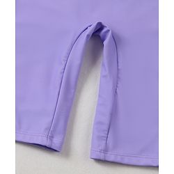 Babyhug Full Sleeves Legged Swimsuit Tie & Dye Print - Purple
