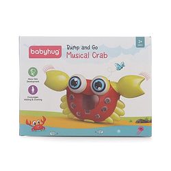 Babyhug Blue Crawling Crab Musical Toy with 3 Egg Release Function |Bump & Go| Interactive Early Learning Toy|3 Years+ Kids|Music & Lights|Hand Eye Co-ordination| Gifting Toy| BIS Certified