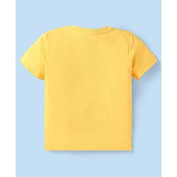 Babyhug Cotton Knit Half Sleeves  T-Shirts with Stripes & Star Print Pack of 5 - Blue Red & Yellow