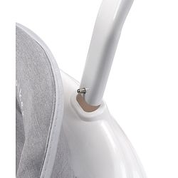 Babyhug Foldable Space Baby Walker with Parental Push Handle & Musical Toy Bar - Grey| Cushion Seat| Adjustable Height| Smooth Swivel Wheels| Removable Parental Handle