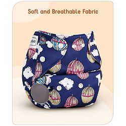 Babyhug Printed Free Size Reusable Cloth Diaper Without Insert ( Shell Only ) Pack of 5 - Multicolour