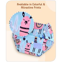 Babyhug Free Size Reusable Printed Cloth Diaper with Inserts Pack of 10 - Multicolour