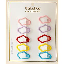 Babyhug Snap Clips Pack of 5 - Multicolor