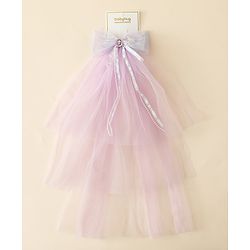 Babyhug Clip with Bow Applique & Veil - Purple