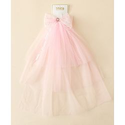 Babyhug Clip with Bow Applique & Veil - Purple
