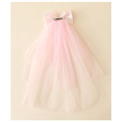 Babyhug Clip with Bow Applique & Veil - Purple