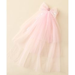 Babyhug Clip with Bow Applique & Veil - Purple
