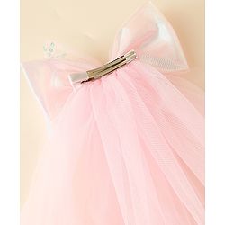 Babyhug Clip with Bow Applique & Veil - Purple