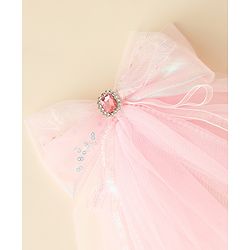 Babyhug Clip with Bow Applique & Veil - Purple