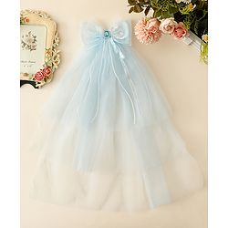 Babyhug Clip with Bow Applique & Veil - Purple