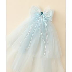 Babyhug Clip with Bow Applique & Veil - Purple