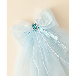 Babyhug Clip with Bow Applique & Veil - Purple