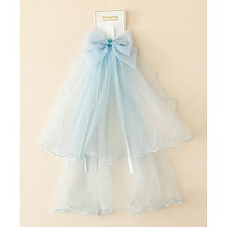 Babyhug Hair Clip with Bow Applique & Veil - Pink