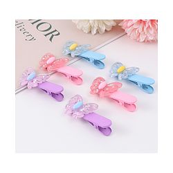 Babyhug Hair Pins And Clips Pack Of 6 - Multicolour
