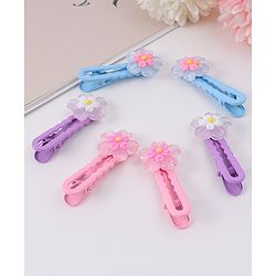 Babyhug Hair Pins And Clips Pack Of 6 - Multicolour