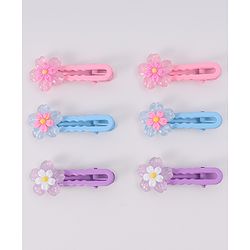 Babyhug Hair Pins And Clips Pack Of 6 - Multicolour
