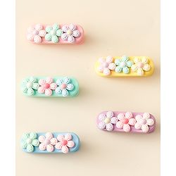Babyhug Hair Pins And Clips Pack Of 5 - Multicolour