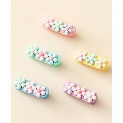 Babyhug Hair Pins And Clips Pack Of 5 - Multicolour