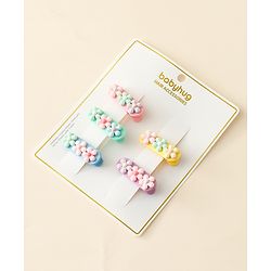 Babyhug Hair Pins And Clips Pack Of 5 - Multicolour