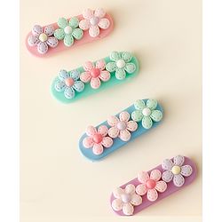 Babyhug Hair Pins And Clips Pack Of 5 - Multicolour