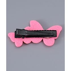 Babyhug Hair Clips with Butterfly Bow Applique Pack of 8 - Multicolor