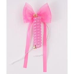 Babyhug Hair Accessories Combo Sets with Bow Applique - Pink