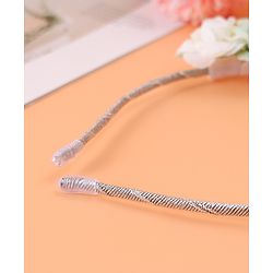 Babyhug Free Size Hair Band With Bunny Ear & Floral Applique - Multicolour
