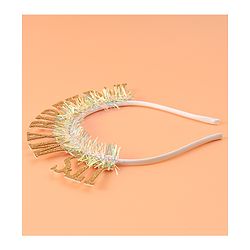 Babyhug Free Size Hair Band With Its My Birthday Applique - Silver