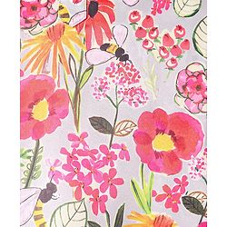 Babyhug Cotton Woven Full Sleeves Floral Printed Kurta with Solid Colour Dhoti Set - Pink & White