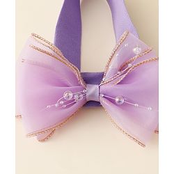 Babyhug Free Size Headbands With Floral & Bow Applique Pack Of 2 - Multicolor
