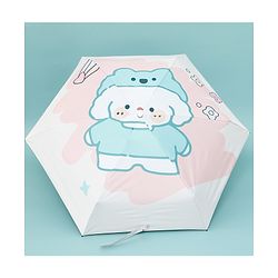 Babyhug Cartoon Printed Umbrella - Light Pink