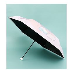 Babyhug Teddy Bear Printed Umbrella - Light Pink