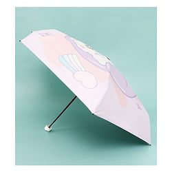 Babyhug Teddy Bear Printed Umbrella - Light Pink
