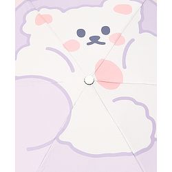 Babyhug Teddy Bear Printed Umbrella - Light Pink