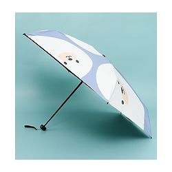 Babyhug Kids Umbrella with Bear Print - Light Blue