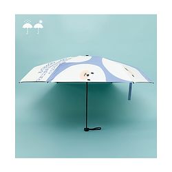 Babyhug Kids Umbrella with Bear Print - Light Blue