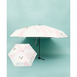 Babyhug Kids Umbrella with Bear Print - Light Blue