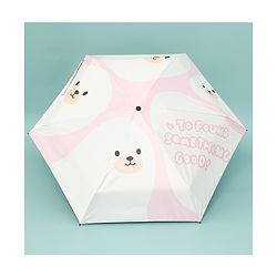 Babyhug Kids Umbrella with Bear Print - Light Blue