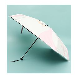Babyhug Kids Umbrella with Bear Print - Light Blue
