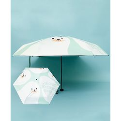 Babyhug Kids Umbrella with Bear Print - Light Blue