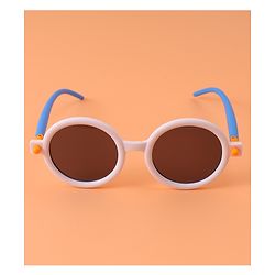 Babyhug Free Size Oval Shaped Sunglasses - White