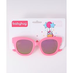 Babyhug Free Size Wayfarer Shaped Sunglasses - Pink