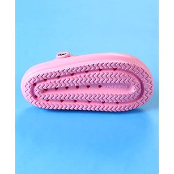 Cute Walk by Babyhug Clogs with Backstrap Closure & Bunny Applique - Pink
