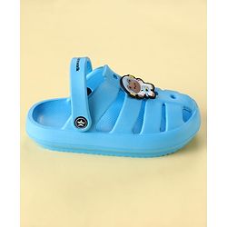 Cute Walk by Babyhug Clogs with Backstrap Closure & Teddy Bear Applique - Blue