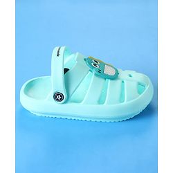 Cute Walk by Babyhug Clogs with Backstrap Closure & Dino Applique -  Mint