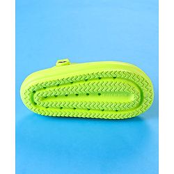 Cute Walk by Babyhug Clogs with Backstrap Closure & Dino Applique -  Limegreen