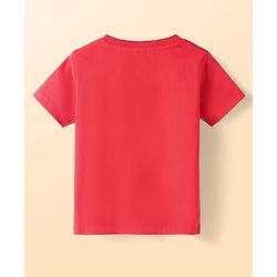 Babyhug Disney Single Jersey Knit Twofer Shirt With T-Shirt Car Print - Red & Blue
