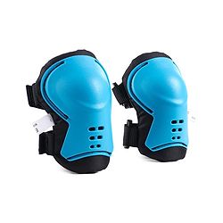 Babyhug Kids Safety Skating Cycling Protective Gear Set for Knee Elbow Wrist Guard Size XXS - Blue