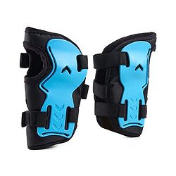 Babyhug Kids Safety Skating Cycling Protective Gear Set for Knee Elbow Wrist Guard Size XXS - Blue